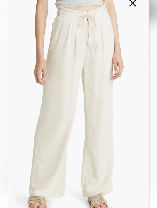 Thread & Supply Pants - Thread & Supply Dekker Linen Blend Wide Leg Pants New